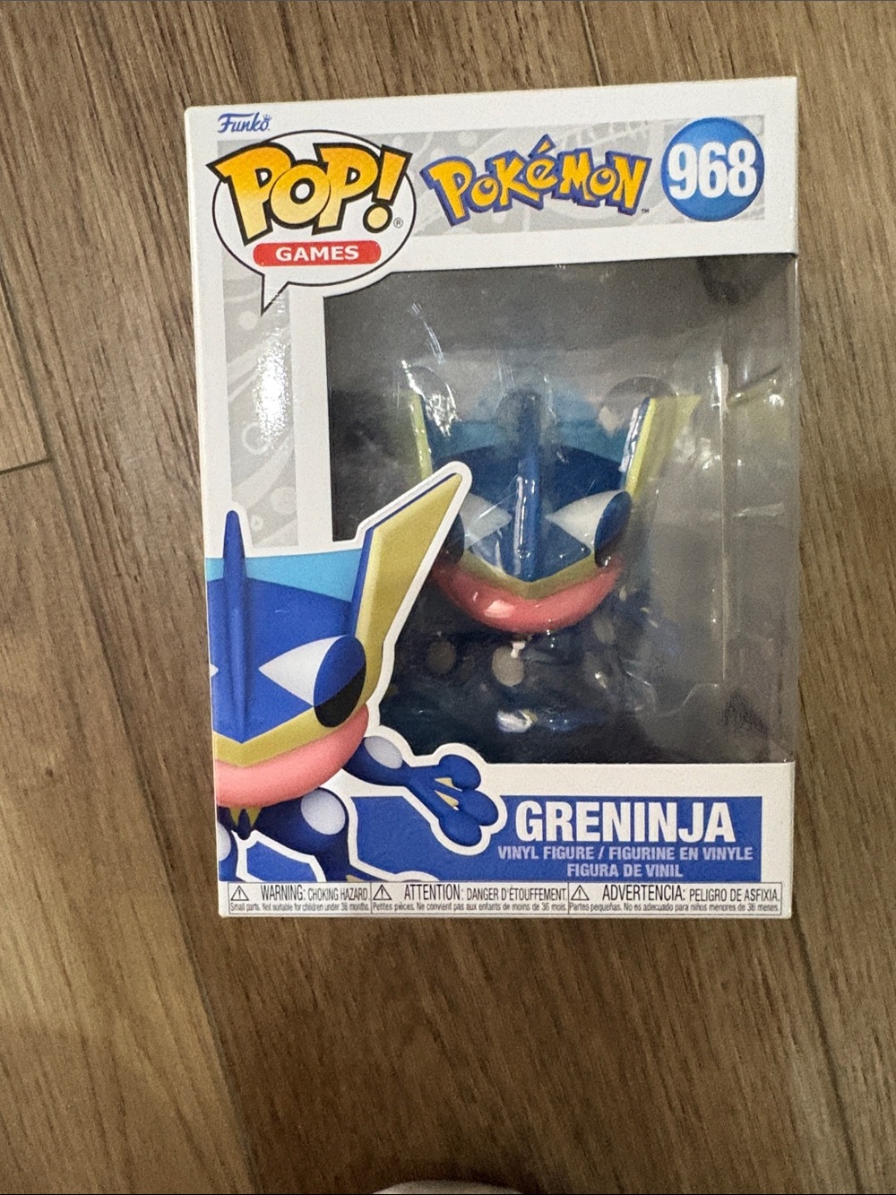 Funko Pop! Games Pokémon Greninja Figure - Blue, Yellow, Pink